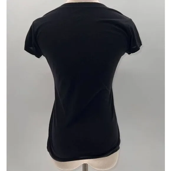 Disney Black/Pink/White Mickey/Minnie Graphic Short Sleeve T-Shirt- S - Picture 4 of 11